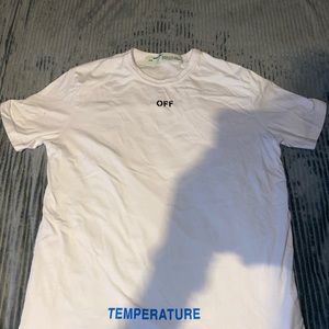 Off white temperature shirt